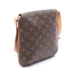 Louis Vuitton Musette Salsa Strap Shoulder Bag Canvas Leather Monogram Brown